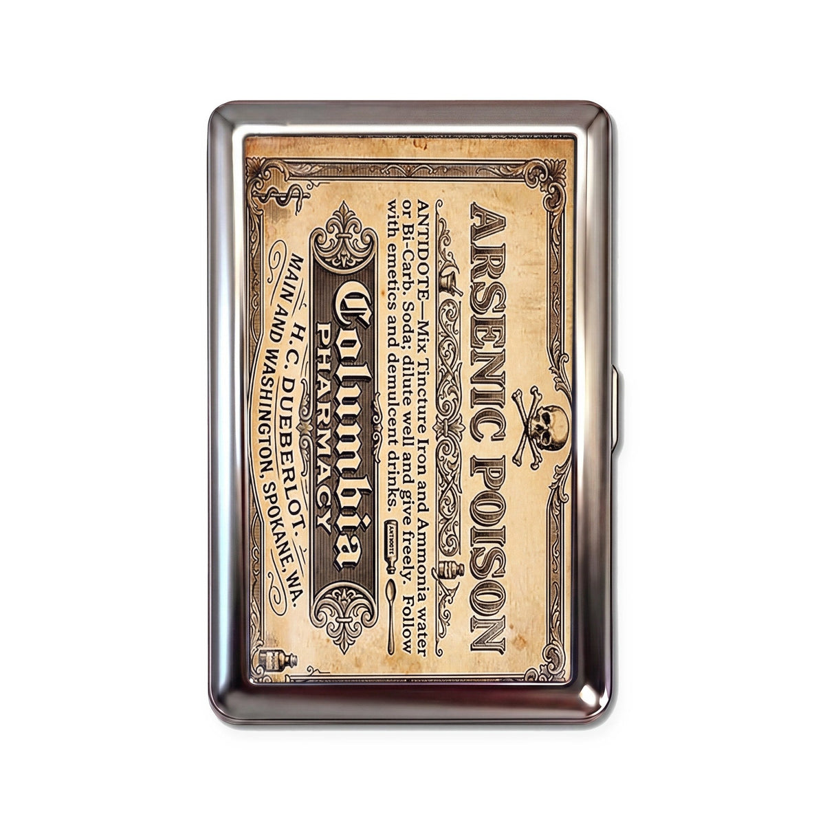 Porte-cartes ANTID0TE Arsenic Apothecary — vue du modèle