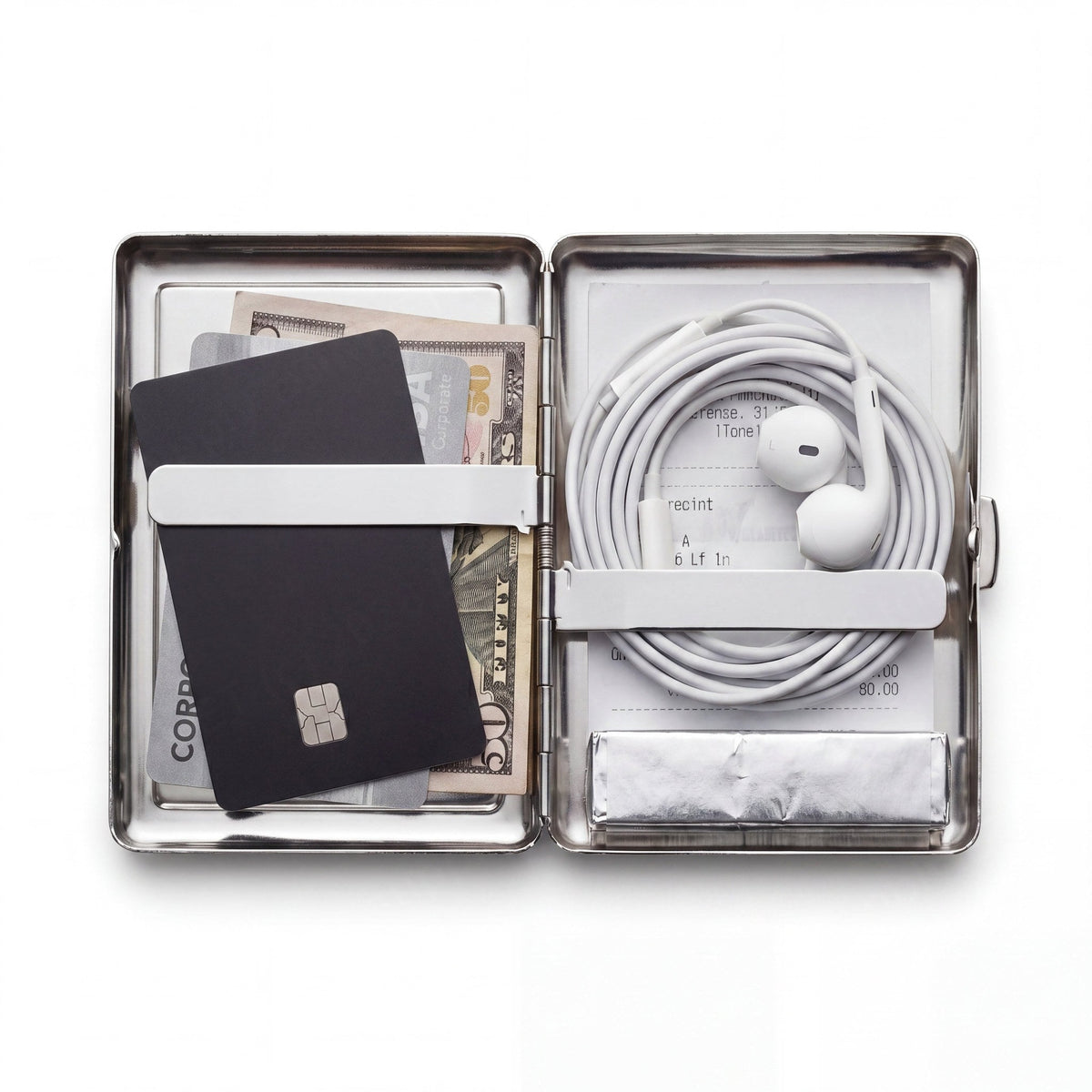 Porte-cartes ANTID0TE Black Sun — intérieur et rangement