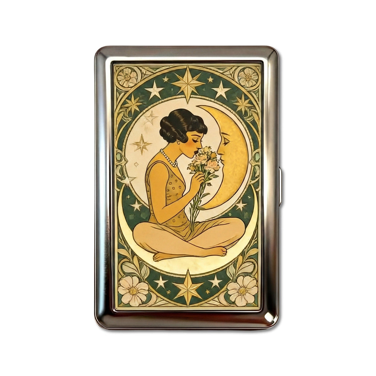 Porte-cartes ANTID0TE Crescent Bouquet — vue du modèle
