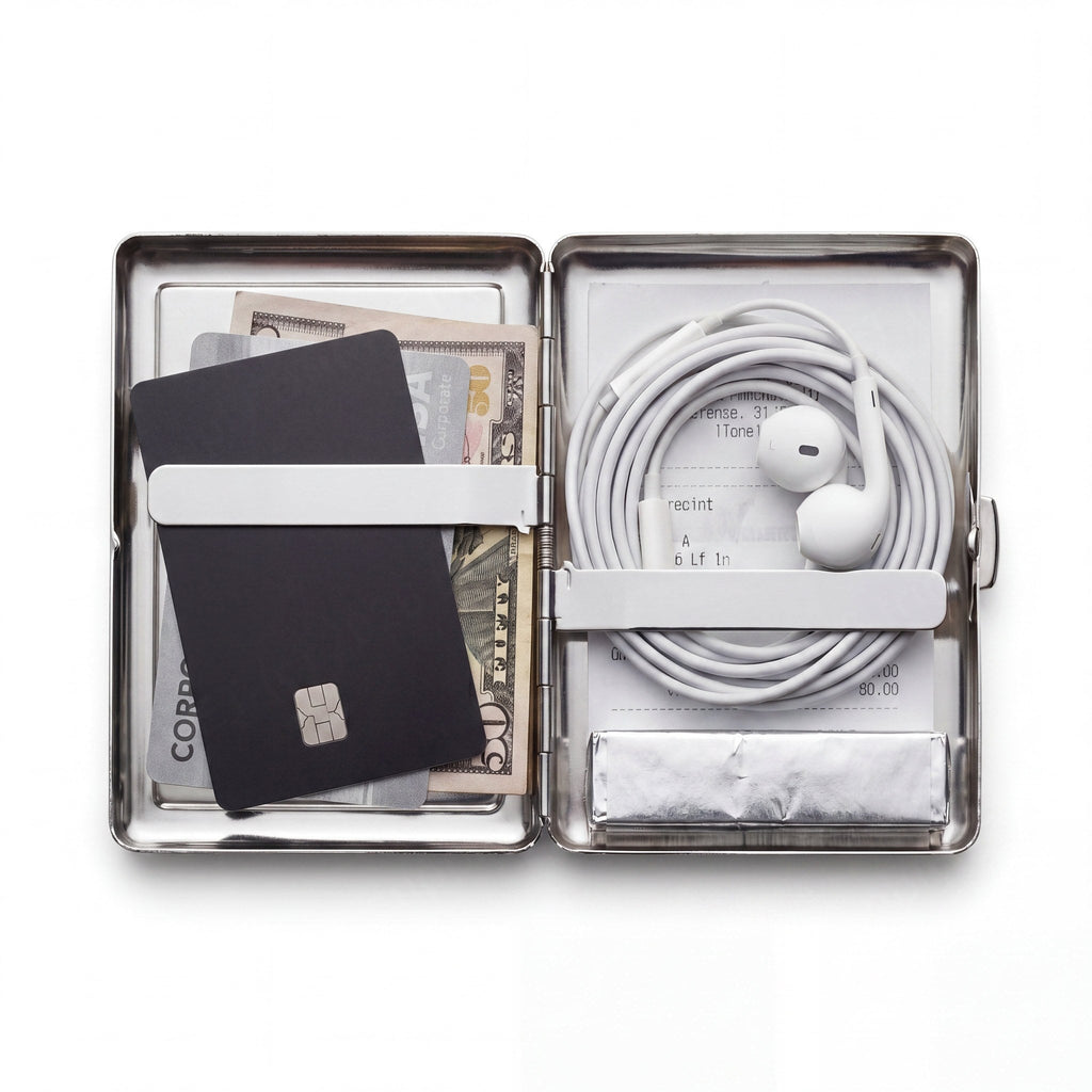 Porte-cartes ANTID0TE Porcelain Bloom — intérieur et rangement